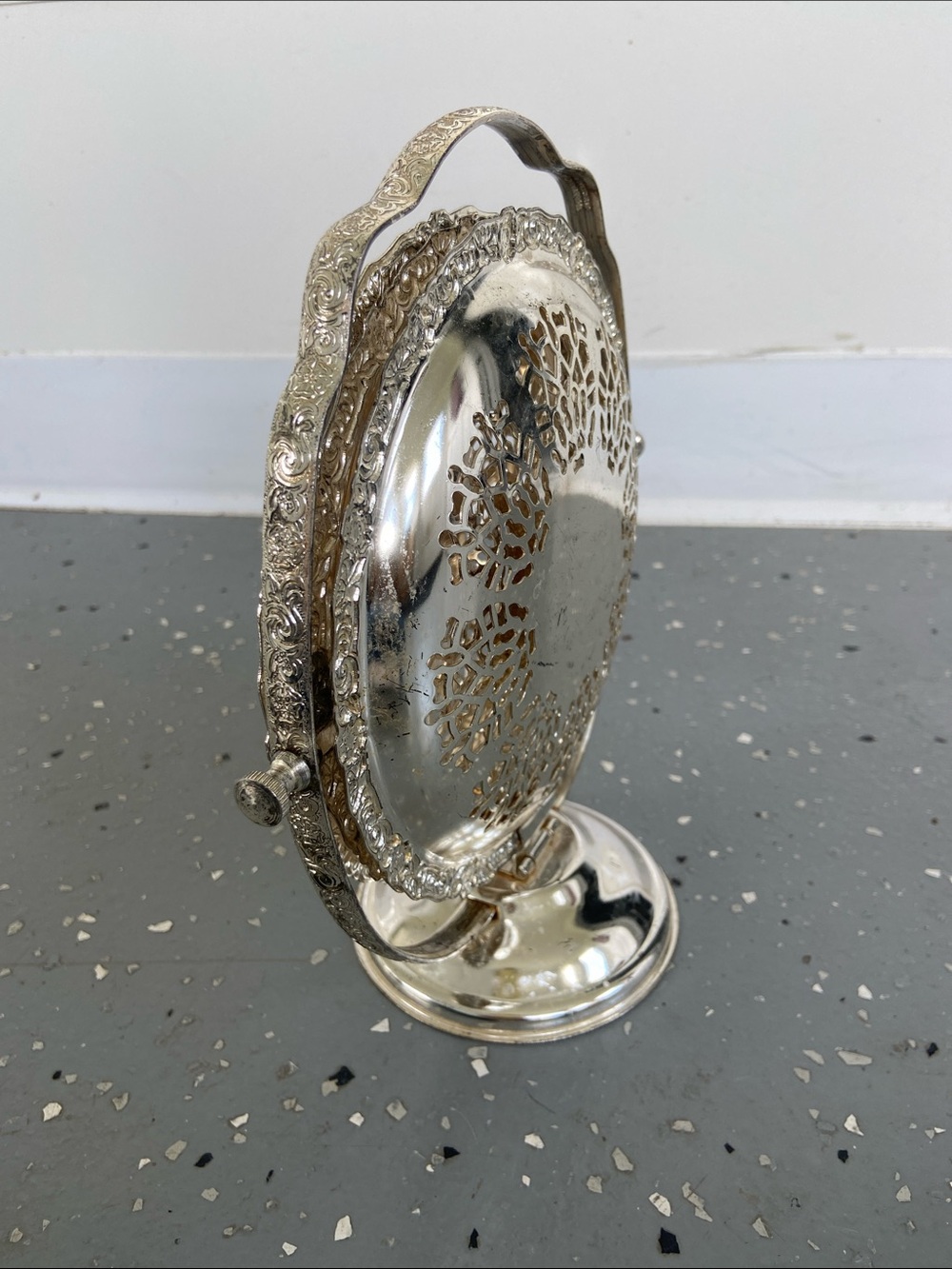 Three-Tier Silver Plated Serving Stand - Picture 7 of 9